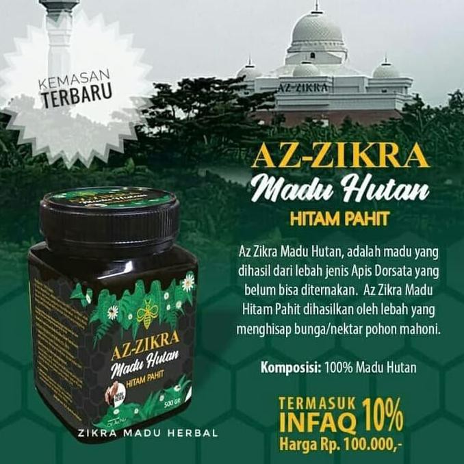 Madu Hitam Pahit Az Zikra Madu Az Zikra Azzikra 500 Gr Herbal Pahit Indonesia