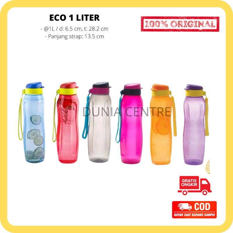 PROMO TUPPERWARE BOTOL MINUM ECO BOTTLE NEW 1LITER ORIGINAL