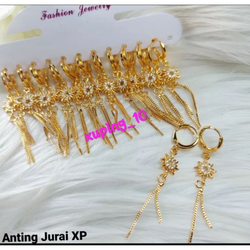 ANTING JURAY WANITA PERMATA GOLD TERBARU 1 PCS