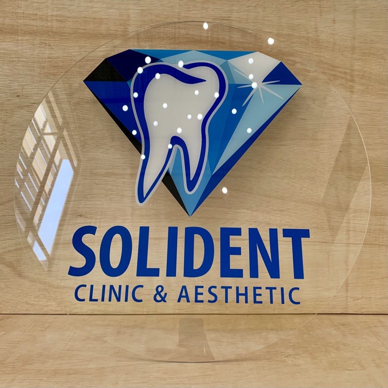 

UV Print Acrylic Logo Sign Board Papan Akrilik Ukuran Bulat D30cm | D40cm | D50cm | D60cm