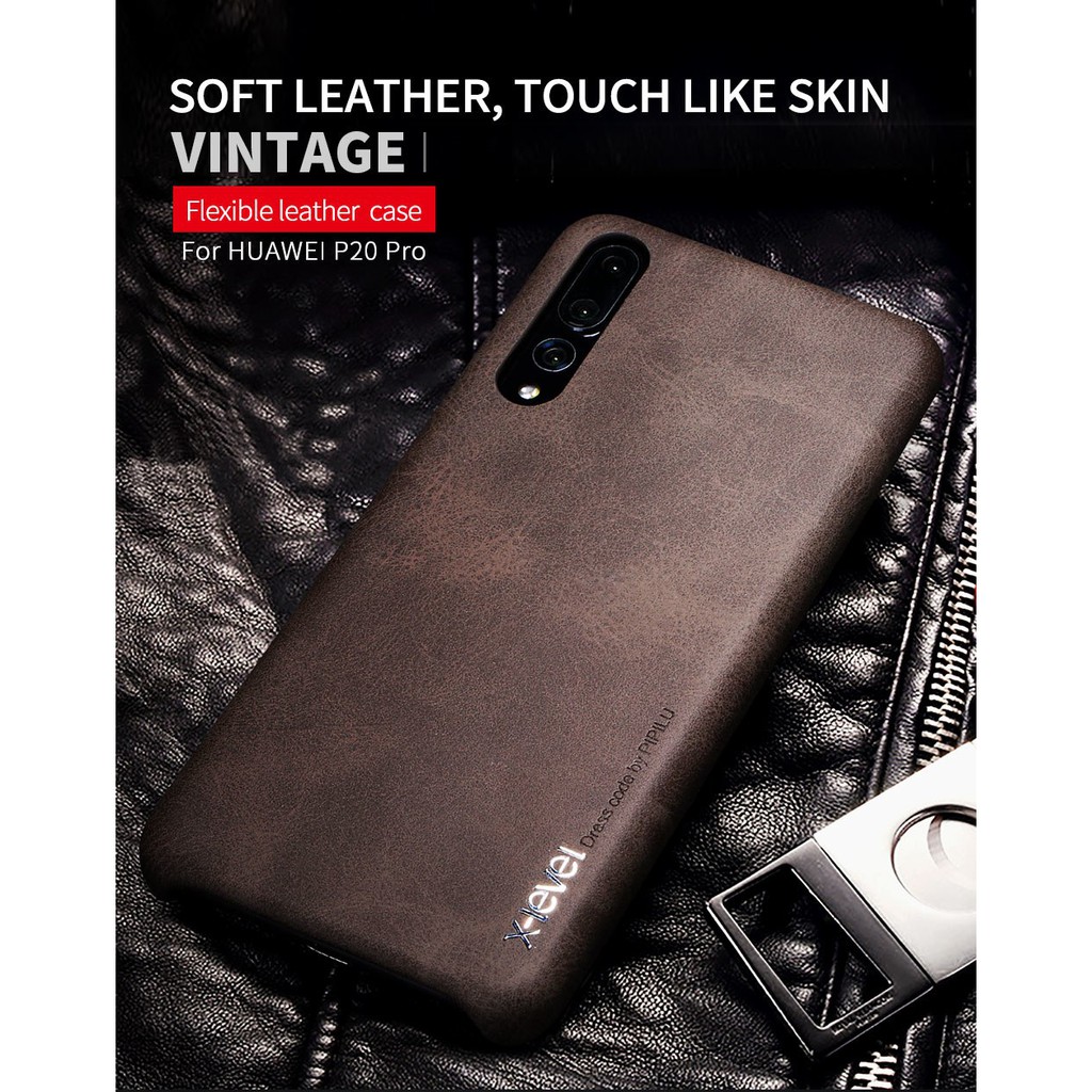 Case Huawei P20 Pro leather kulit back cover original X-LEVEL VINTAGE