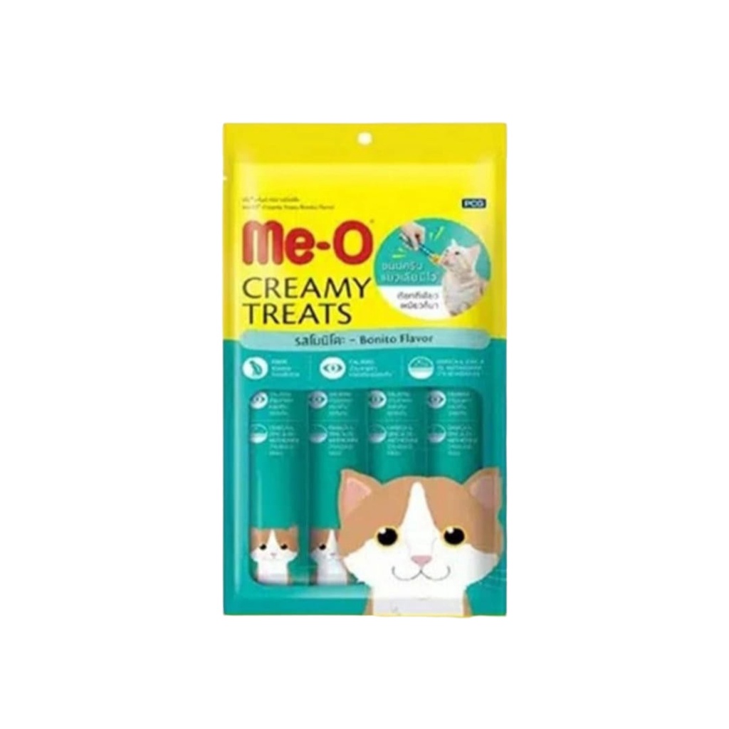 MeO Me-O Creamy Treats Snack Kucing All Variant 1 pack 60gr Non Bio