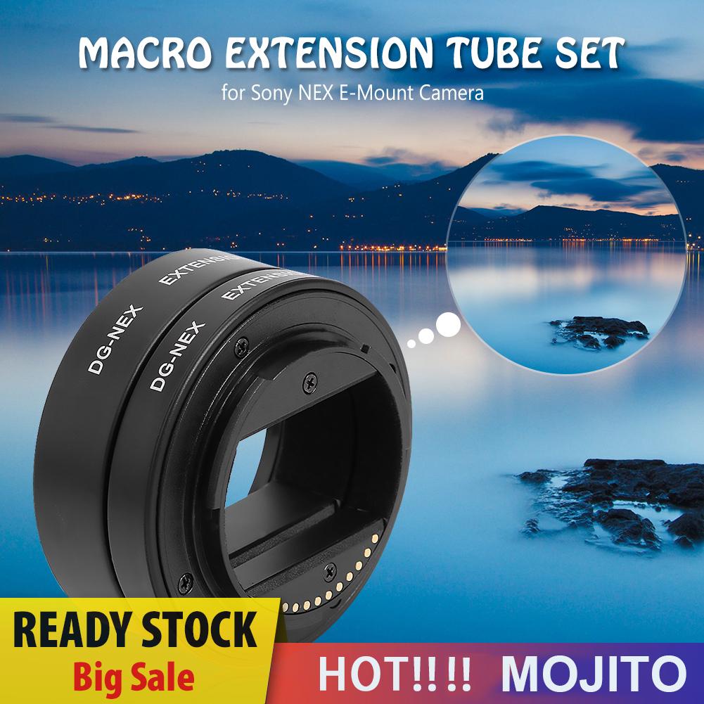 Set Tabung Ekstensi Makro Autofocus Af 10mm 16mm Untuk Kamera Sony Nex E-Mount