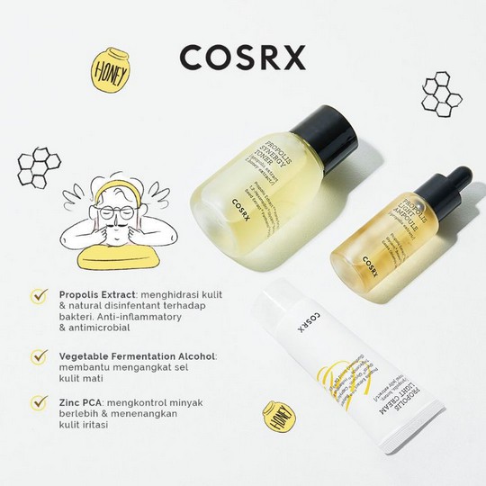 ⭐ BAGUS ⭐ COSRX FULL FIT PROPOLIS TRIAL KIT | Honey Glow Kit