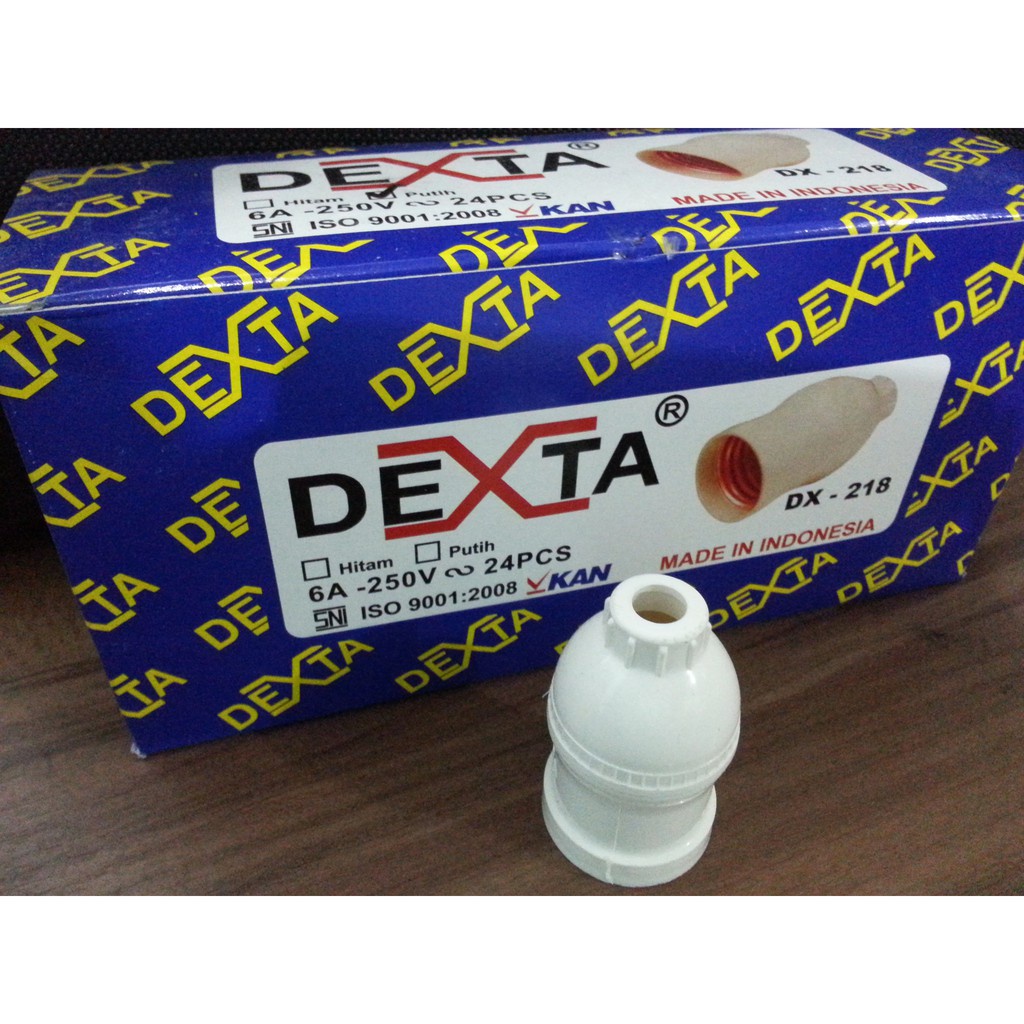 Fitting Gantung E27 Fitting Lampu Merk Dexta Warna Putih