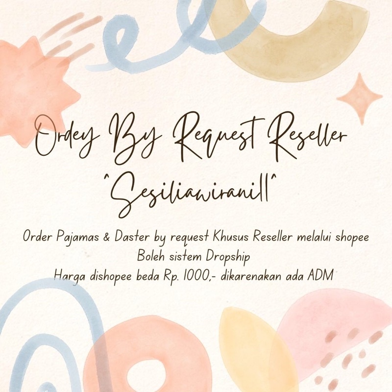 [RESELLER] PAJAMAS & DASTER