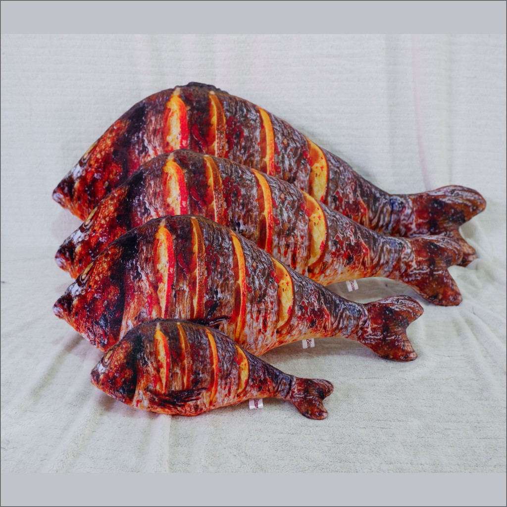 Bizzarpillow Bantal Ikan Bakar Size L BZ075
