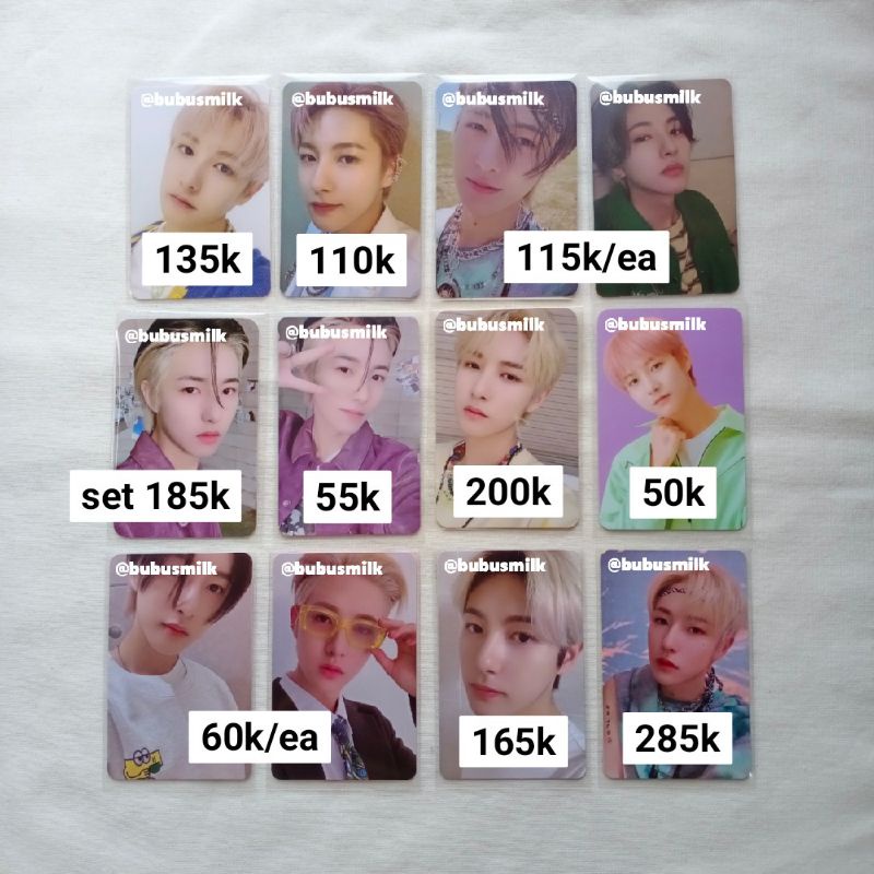 photocard renjun resonance departure ver, resonance past ver, future ver, boring ver, md keyring hot