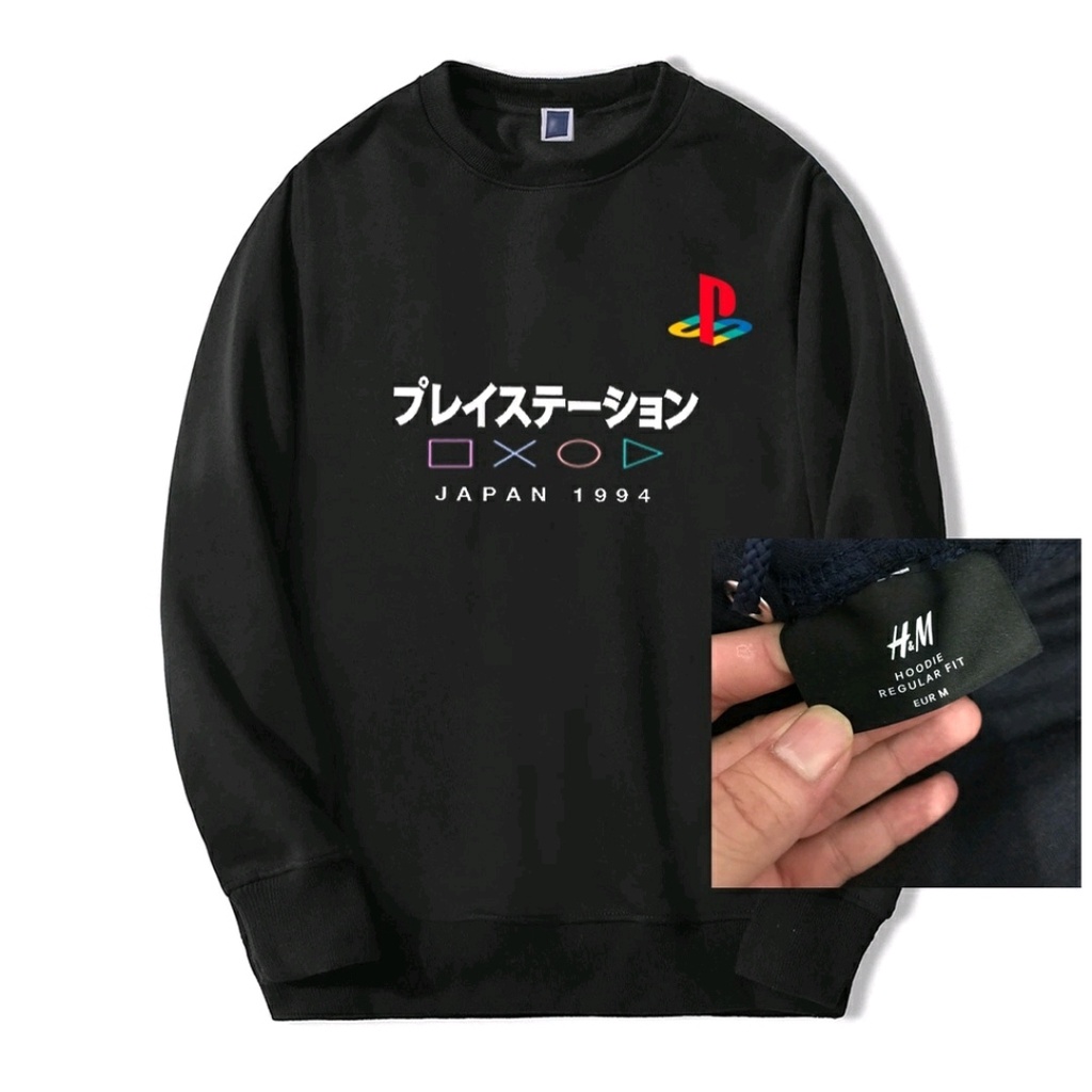 ( BAYAR DI TEMPAT ) Crewneck Nasa PS Play Station H&M - Jaket Sweater Hoodie Crewneck Nasa PS Play S