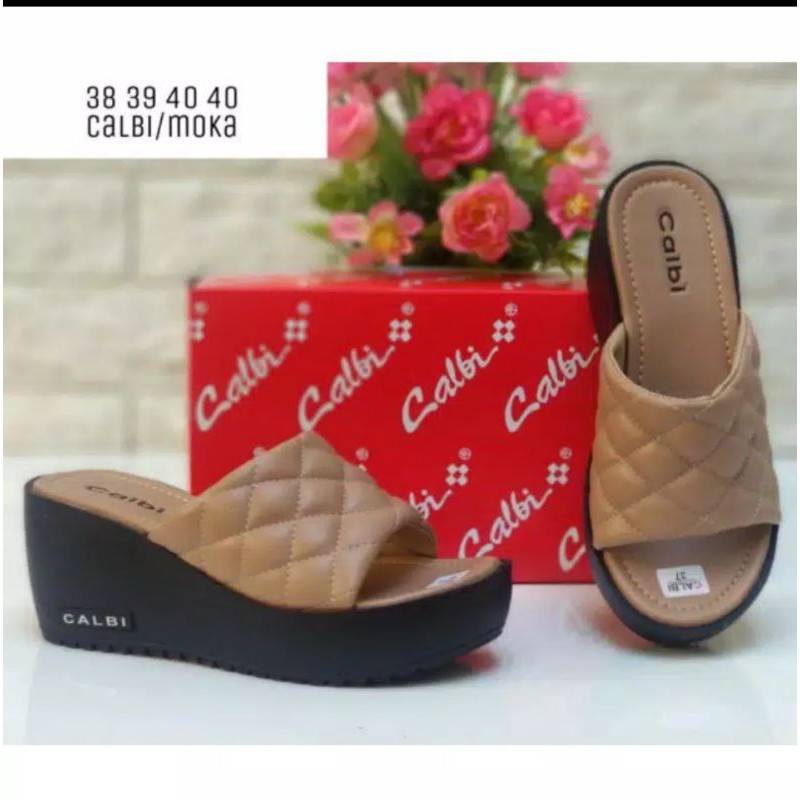 GROSIR Sandal Wedges Calbi W02 | Sandal wedges Cewek