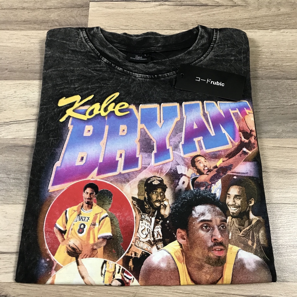 KAOS BAND OVERSIZE WASHING KOBE BRYANT WORD CHAMPION | VINTAGE SERIES | FREE STICKER | BISA (COD)