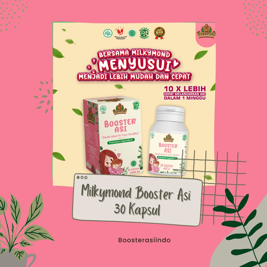 MILKYMOND Milkymond Pelancar ASI Kombinasi Habbatussauda + Soya + Kelor + Katuk + Fenugreek 30 Caps