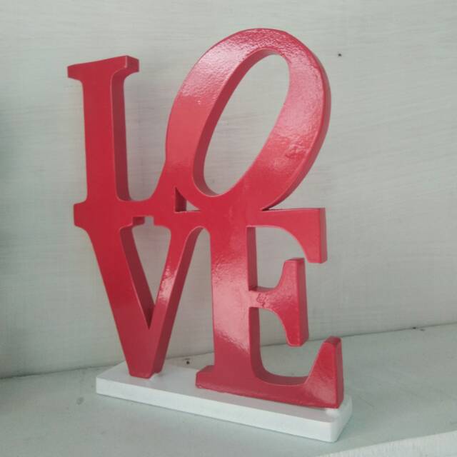 READY woodname LOVE Medium / tulisan kayu / hiasan kayu