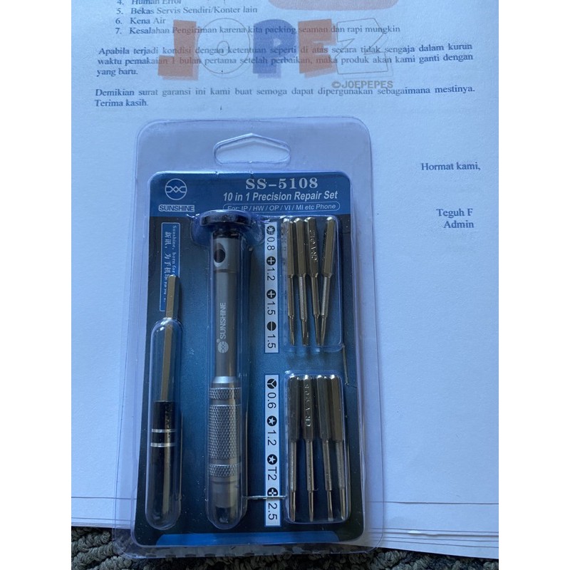 Obeng Set Khusus IPhone Android ASLI