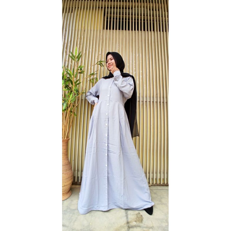 GAMIS BASIC YORIS AINAYA DRESS ORI BY.ROZWAH/COD/TERBARU/TERLARIS/FASHION WANITA