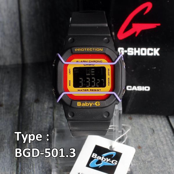 Jam Tangan Wanita / Cewek / anak anak CASIO BABY G Black , Tahan ciprat air ringan