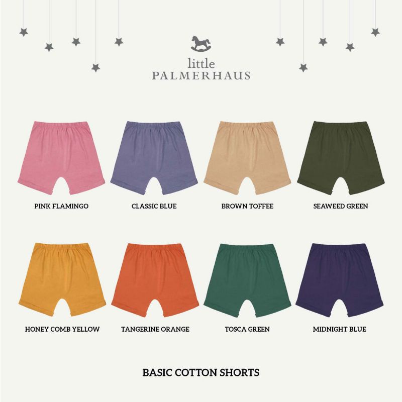 Little Palmerhaus - Basic Cotton Shorts (Celana Pendek Bayi &amp; Anak) 1-3Tahun