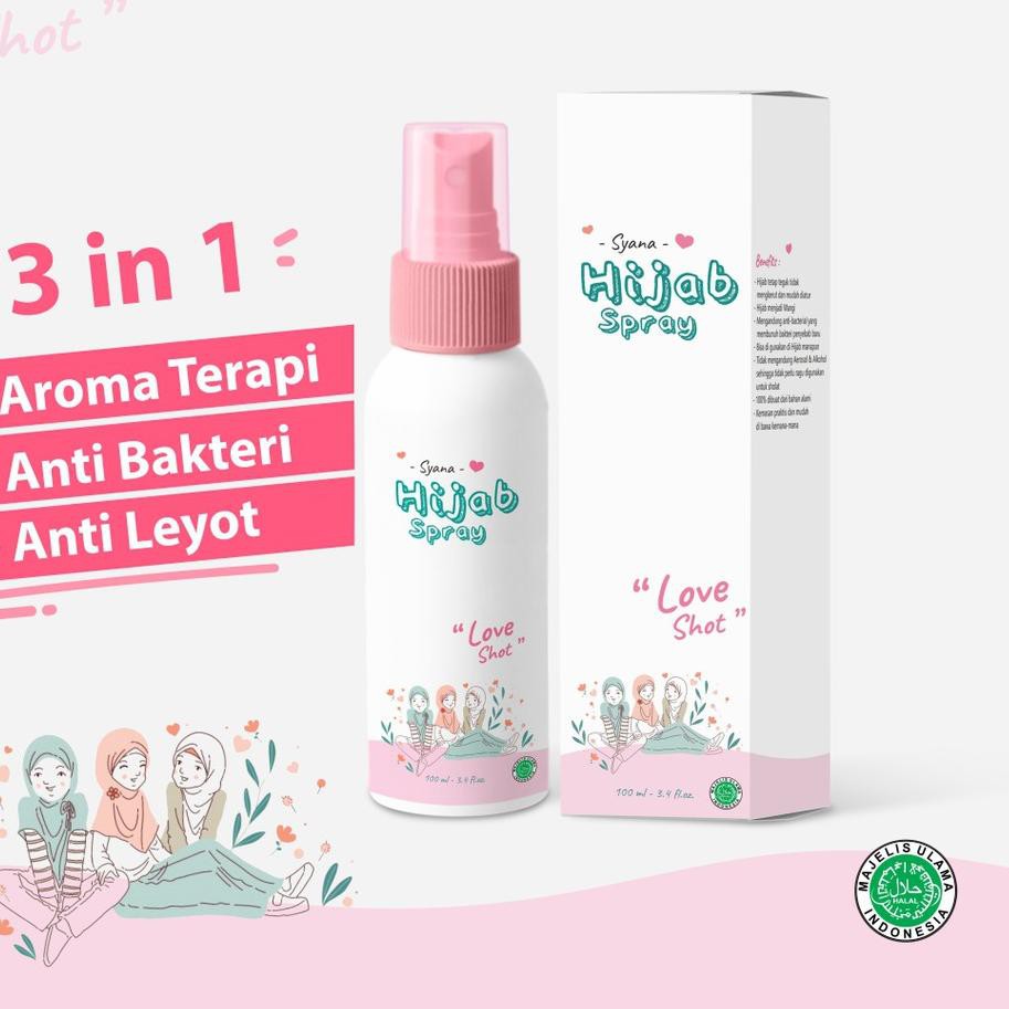 Paling Diminati -  SYANA HIJAB SPRAY JILBAB KERUDUNG HIJAB INSTAN SPRAY PEWANGI PARFUM HIJAB JILBAB