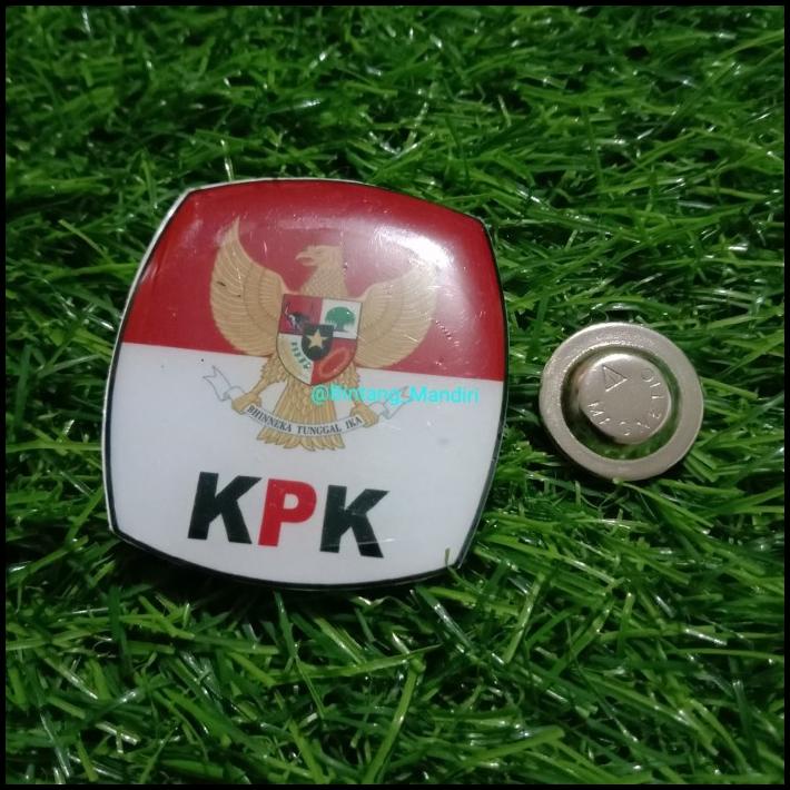 Pin Kpk Komisi Pemberantasan Korupsi 5Cm Magnet Pin Kpk Resin