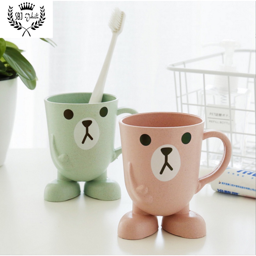 Gelas Cangkir Mug anak 100% bahan organik Rumput gandum Wheat Fiber Food Grade BPA FREE