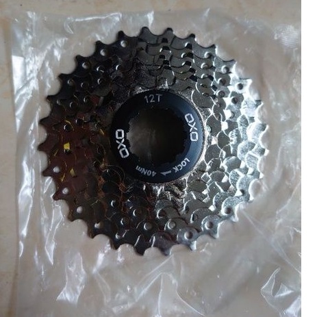 sprocket gear gir tumpuk freewheel sepeda 7 speed slup cassete oxo 12-28t