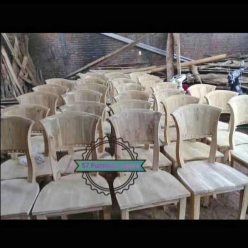 Kursi makan jati mentahan jepara