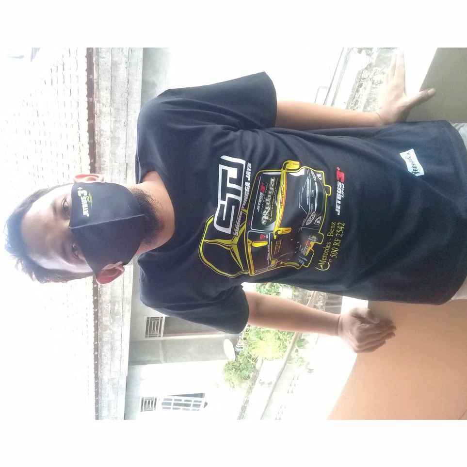 Kaos STJ RUBYA BONUS Gantungan Kunci  N STIKER sudiro tungga jaya BOSSBIS CLOTH Kaos Bis Kaos Bus Ka