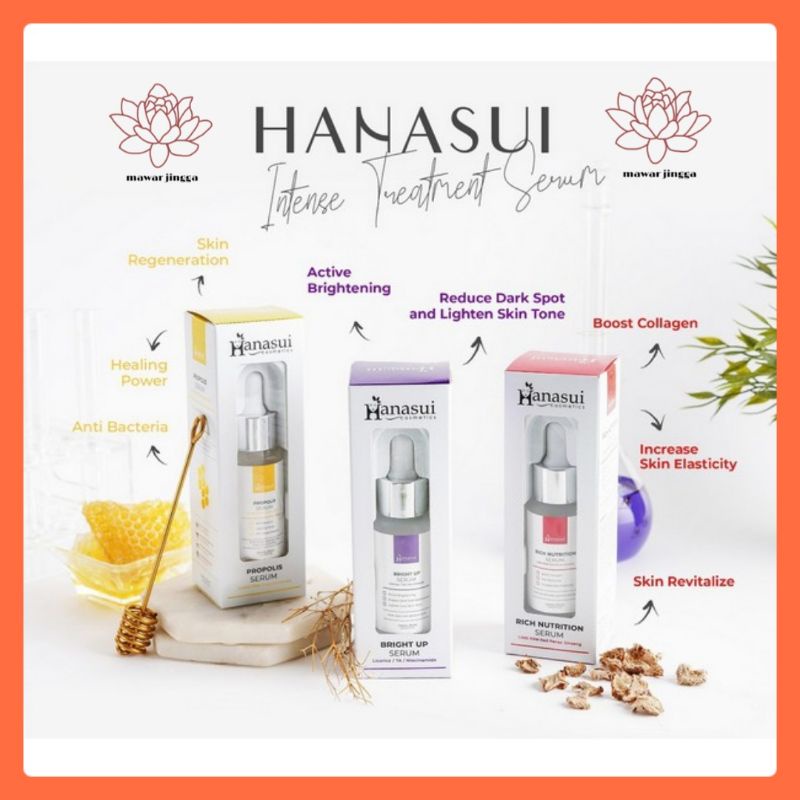 Hanasui Serum Intense Premium - Propolis - Rich Nutrition - Bright Up -serum hanasui premium  25 ml