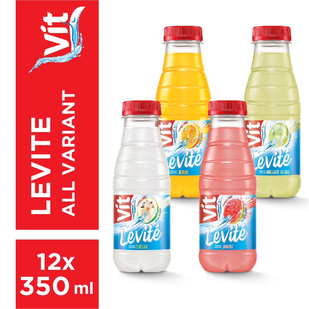 VIT Levite Minuman Rasa Buah All Variant 350ml (12 x 350
