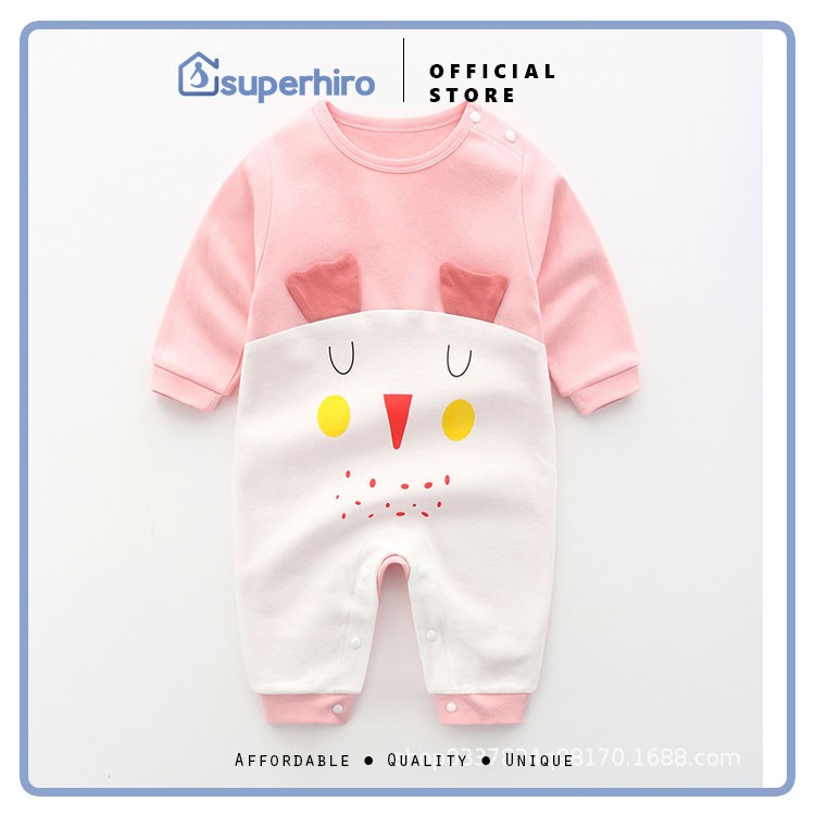 Jumper Bayi / Romper Panjang / Baju Kodok Baby Premium Cotton Boy Girl