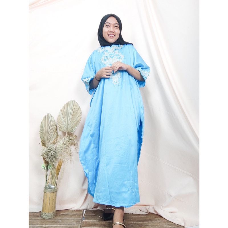 SB Collection Dress Maxi Wenny Longdress Kaftan Gamis Jumbo Casual Wanita