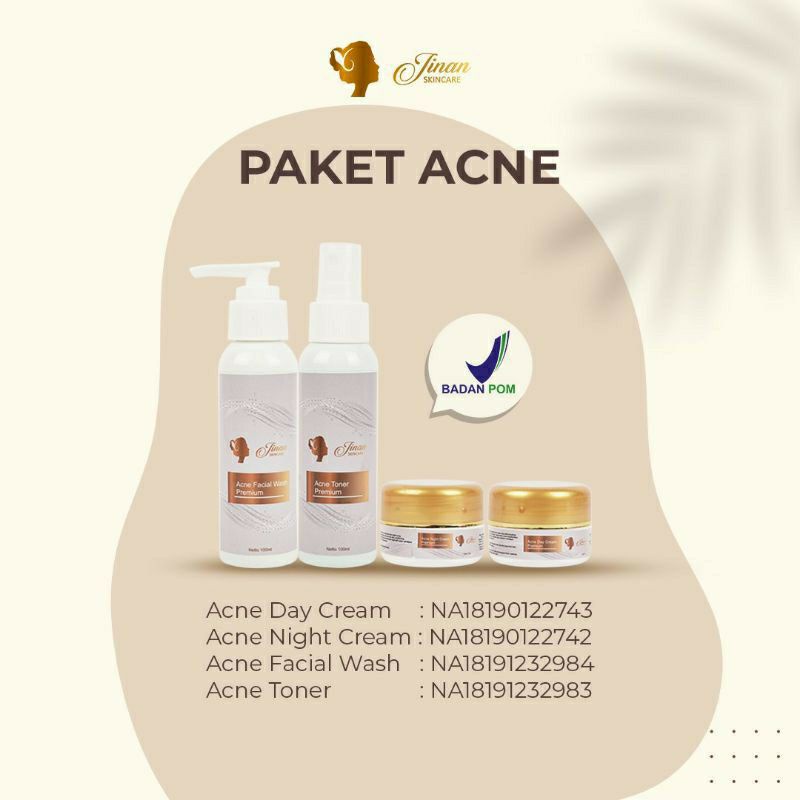 Jinan Skincare Acne | Jinan skincare paket Jerawat ori 100%