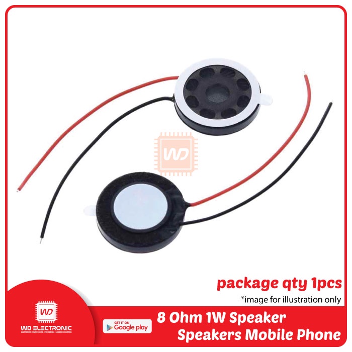 Speaker 8 Ohm 1 Watt 20 mm speaker mini circual 8Ohm 1W