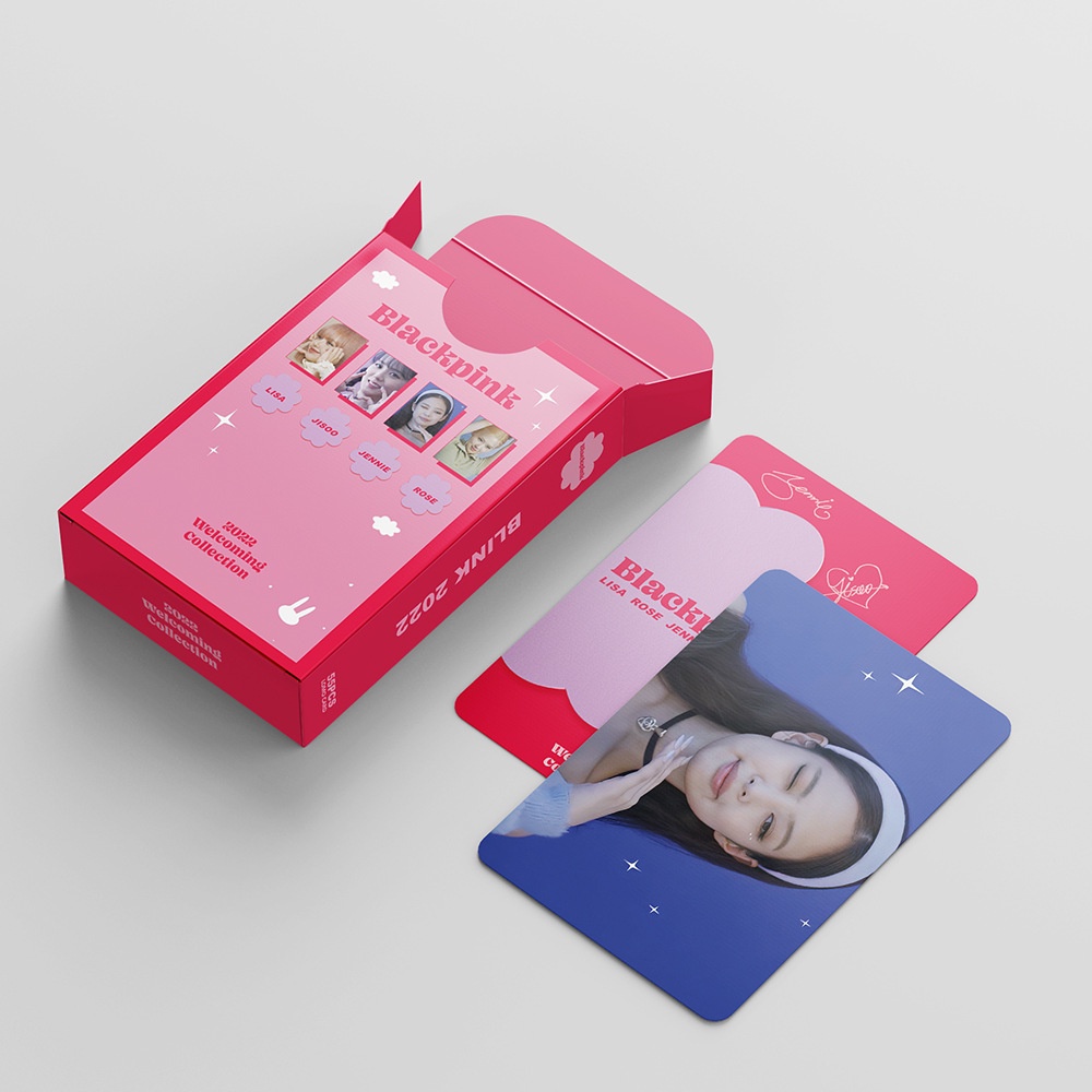 &lt; Ready Stok &gt; Kpop Blackpink Lomo Card 2022 Sambut Koleksi Photocard JENNIE JISOO LISA ROSE Cards Collection Blackpink