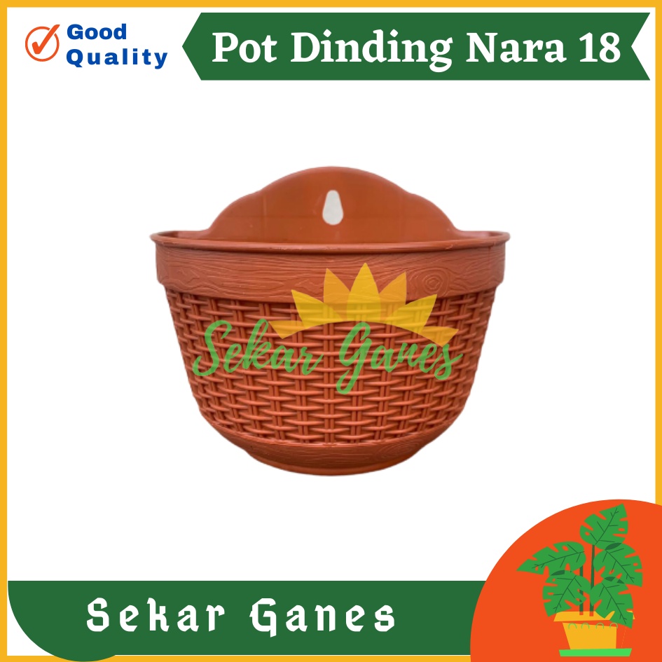 Pot Dinding Nara 18 Merah Bata Merah Coklat Terracota Terracotta Pot Dinding Tempel Tempel Dekorasi Bunga Hias Unik Panjang Kecil Rotan Gantung Pagar Murah Pot Dinding Murah