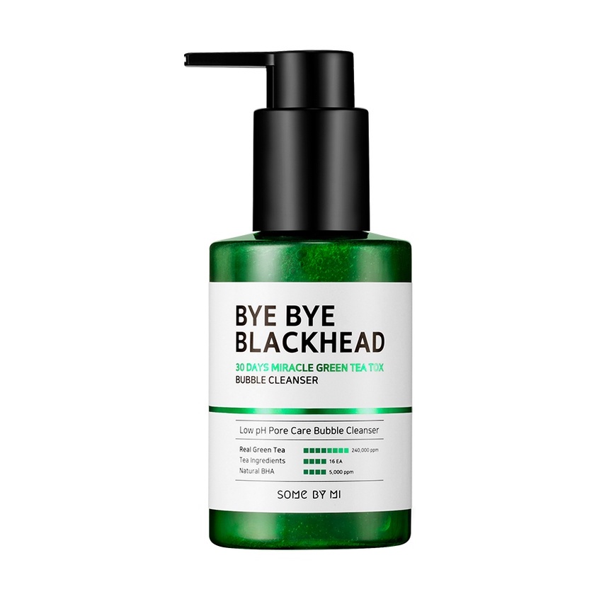 SOMEBYMI Bye-Bye Blackhead 30 Days Miracle Green Tea Textox Bubble Cleanser 120 gr