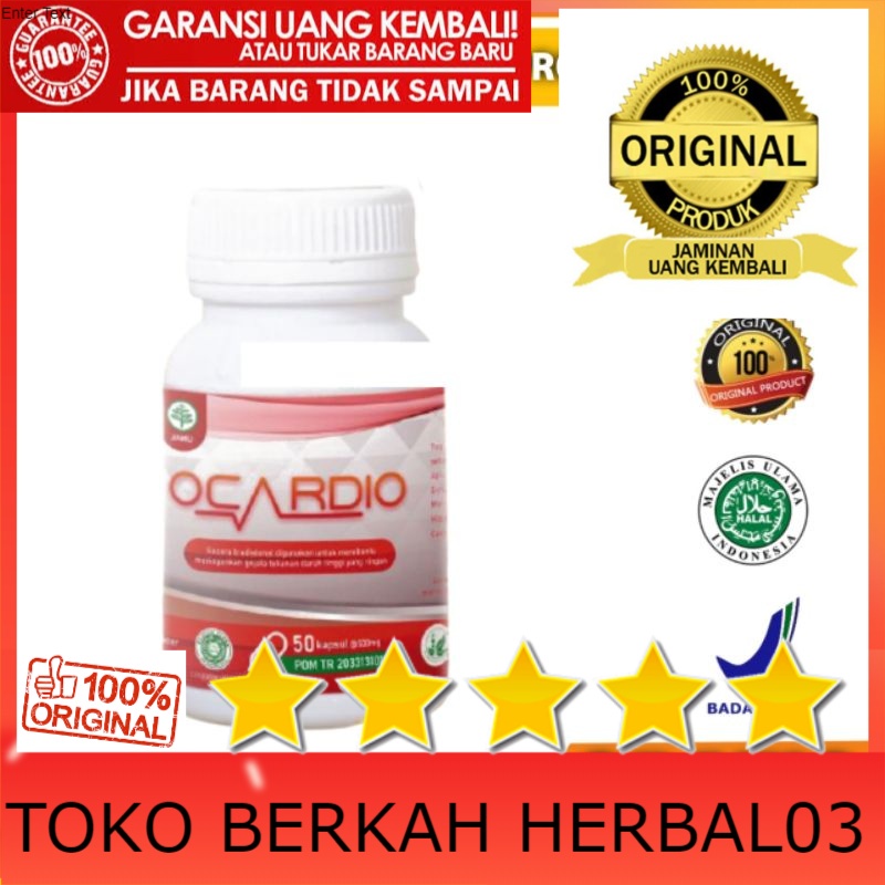 100% ASLI OCARDIO obat jantung koroner bengkak hipertensi kolesterol stroke