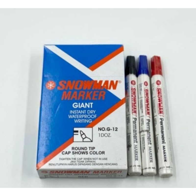 

Spidol Snowman Permanent G-12