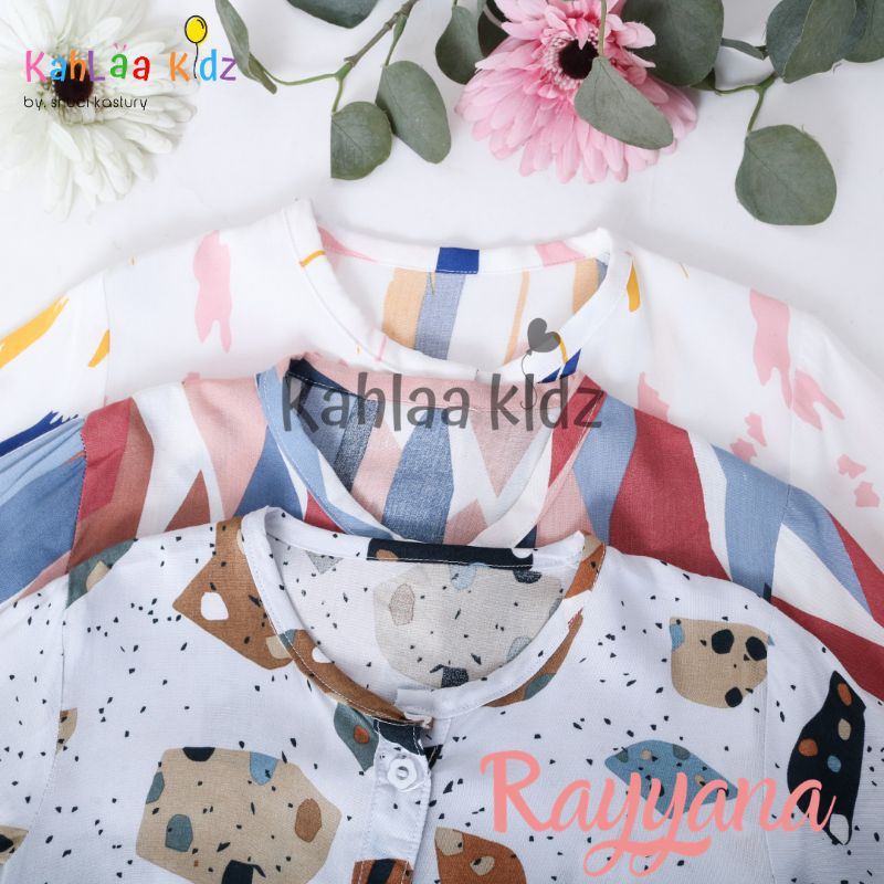 Gamis anak bayi one set RAYYANA kahlaa kidz