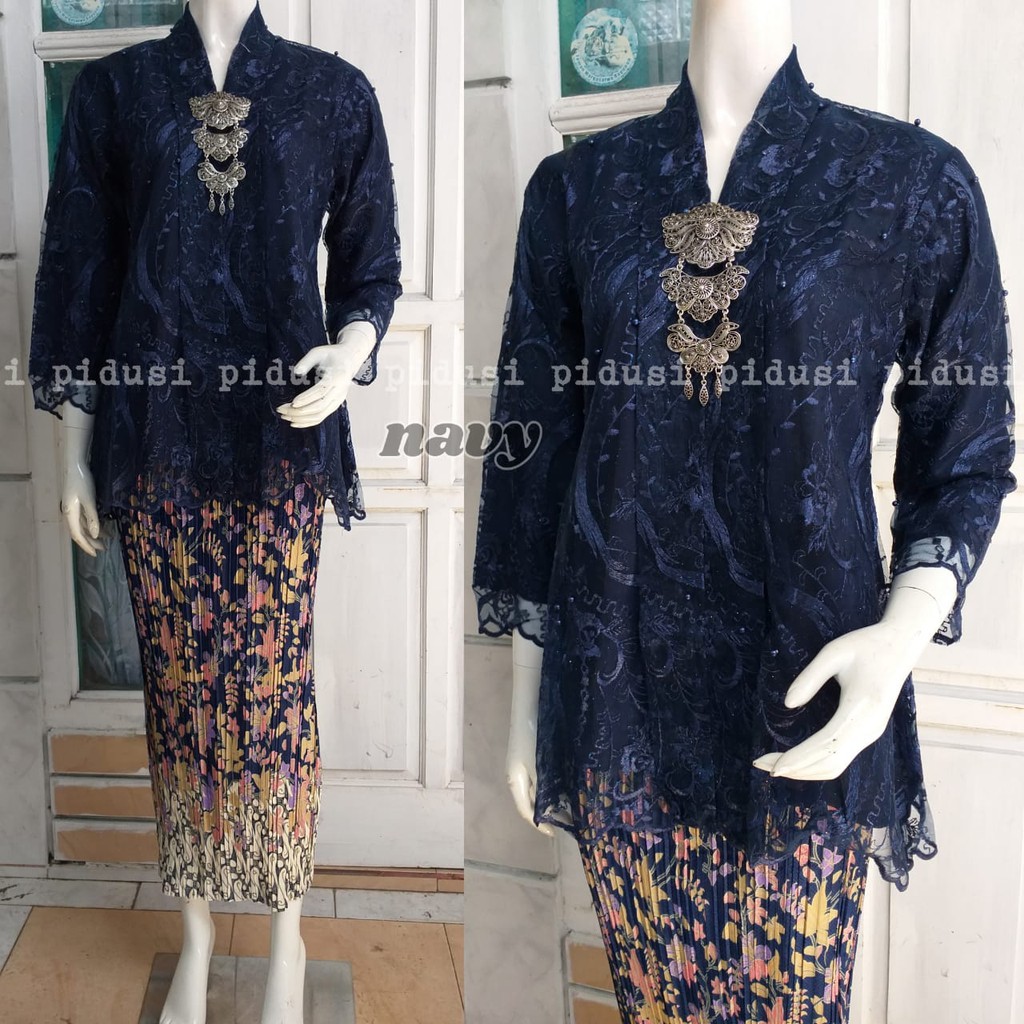 SET KEBAYA FLOY TULLE MUTIARA BORDIR / STELAN KEBAYA PESTA / KEBAYA PESTA / KEBAYA ANAK MUDA