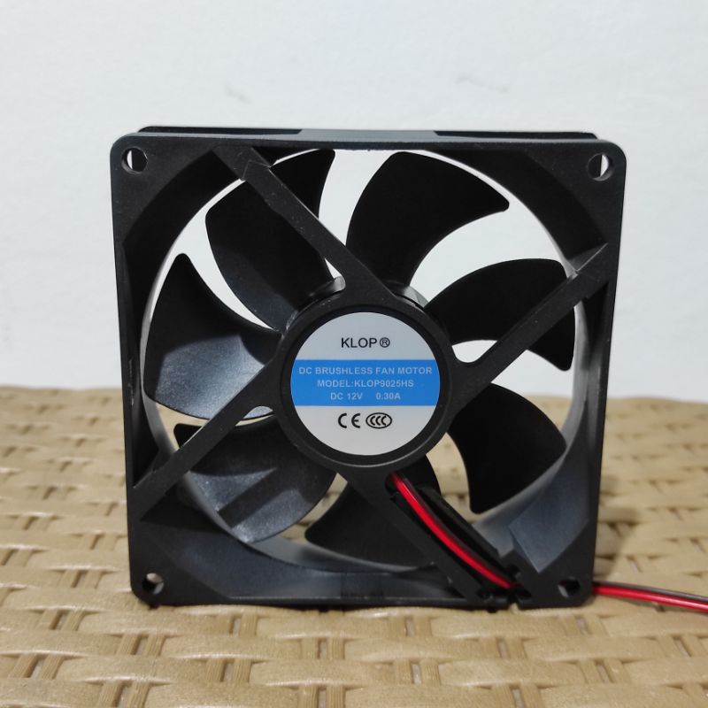 Kipas DC 12V 9x9 cm Fan DC 12V