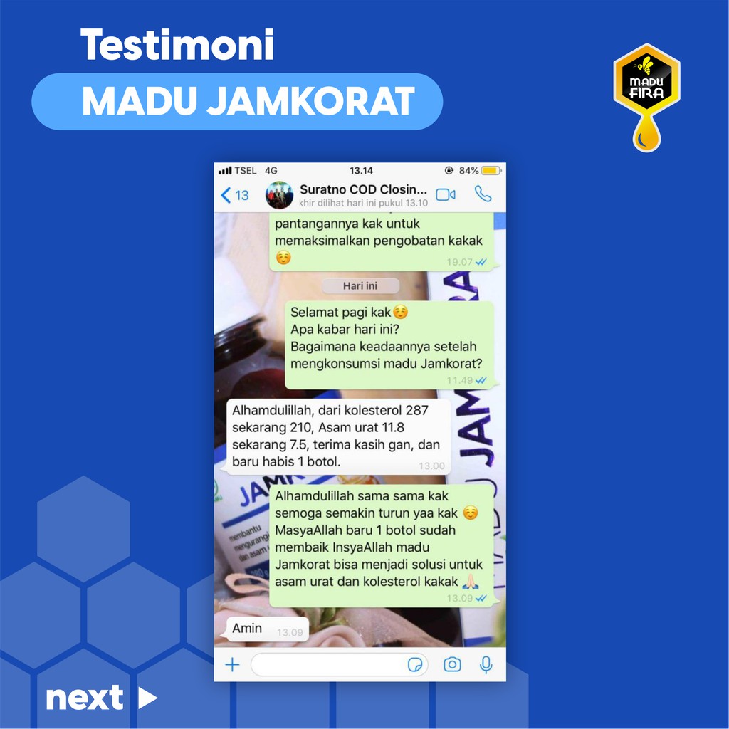 Madu JAMKORAT Terapi Obat Herbal Kolesterol Trigliserida Dan Asam Urat