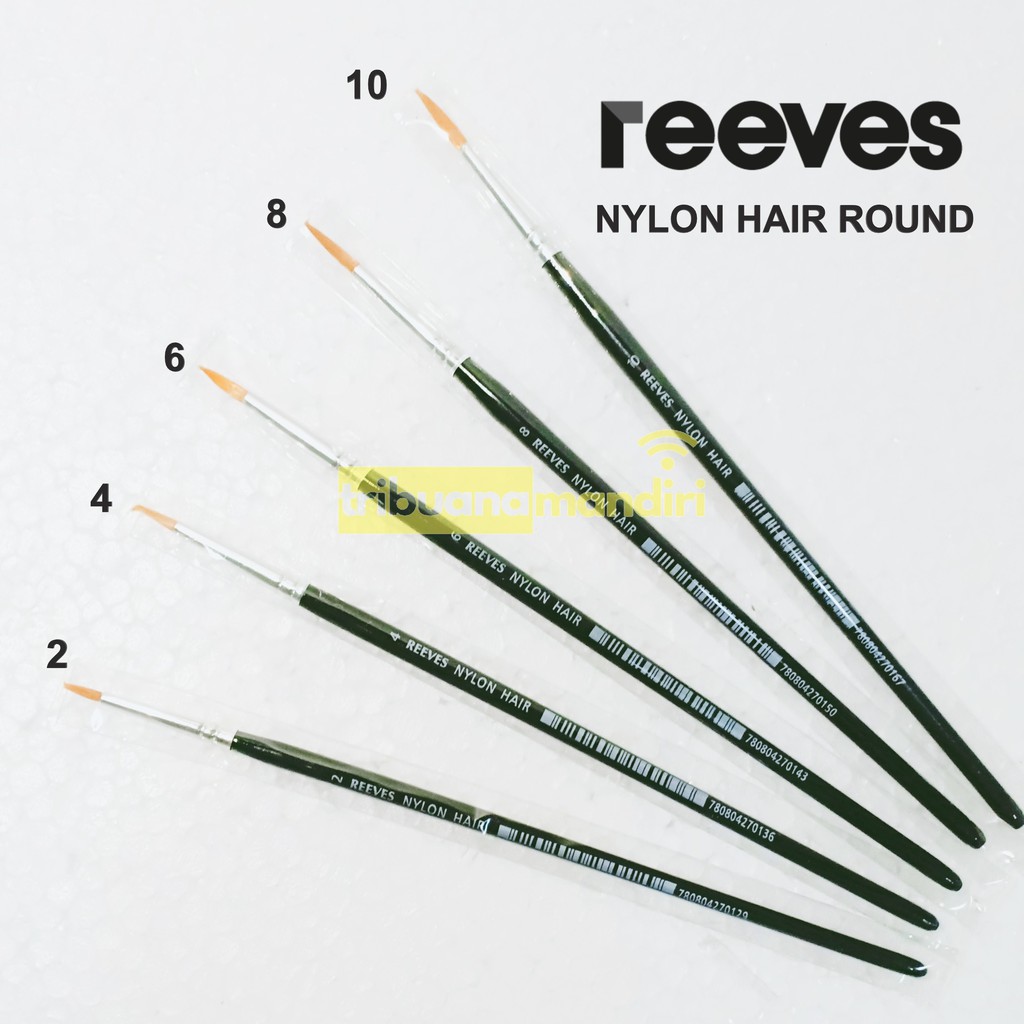  Reeves  Nylon Round Brush Kuas Lukis  Shopee Indonesia