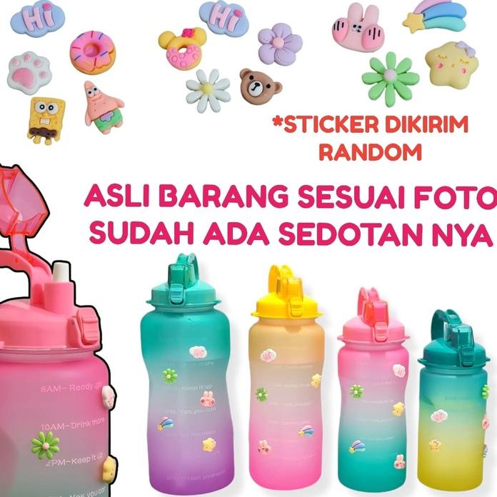 ◊ BOTOL MINUM 1.5 LITER VIRAL MOTIVASI PENANDA WAKTU SEDOTAN 1.5 LITER TUMBLE TUMBLR ☃
