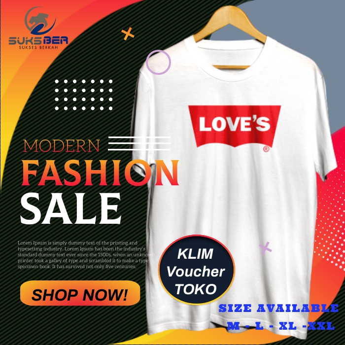 Baju Kaos Pria Branded Plesetan Distro Tshirt Laki Laki Cowok Jumbo Oversize Loves Levis SKBR081