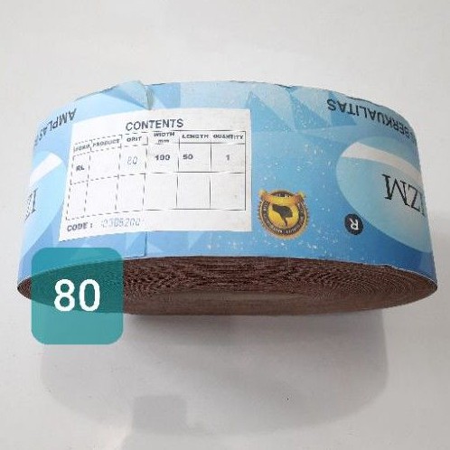 Amplas Roll Bangunan grit 80 / Amplas Meteran (C3152R)