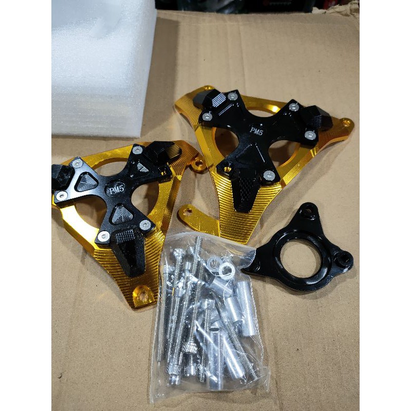 cover mesin engine guard blok kanan kiri full cnc vixion new nva nvl r15 xabre pnp