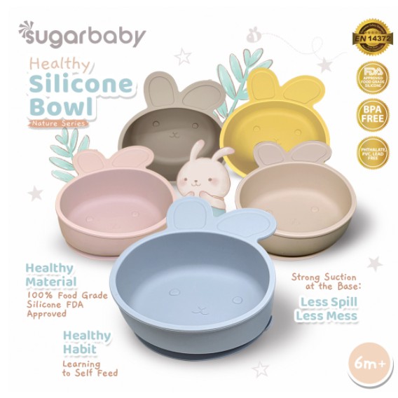 Sugar Baby Healthy Silicone Bowl (Nature Series) / Mangkok Makan Bayi