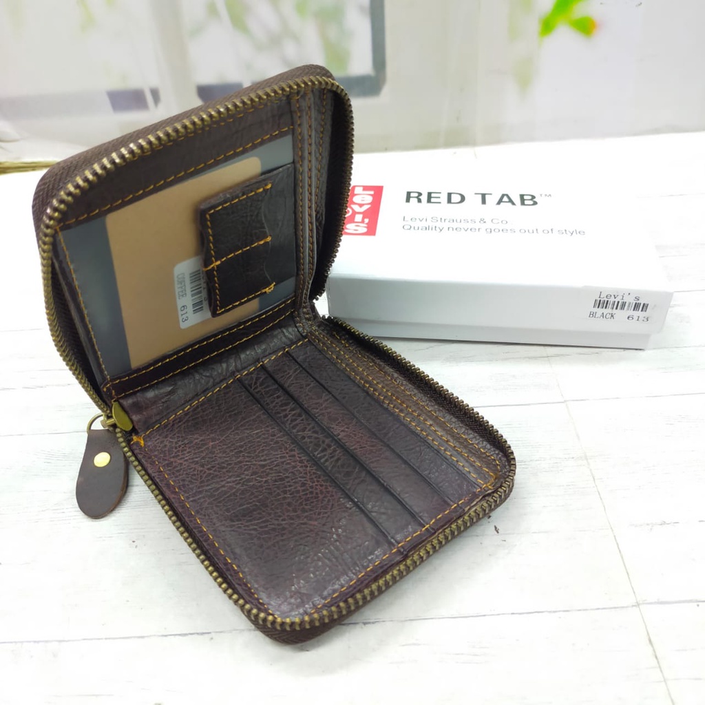 DOMPET KULIT ASLI RESLETING KELILING