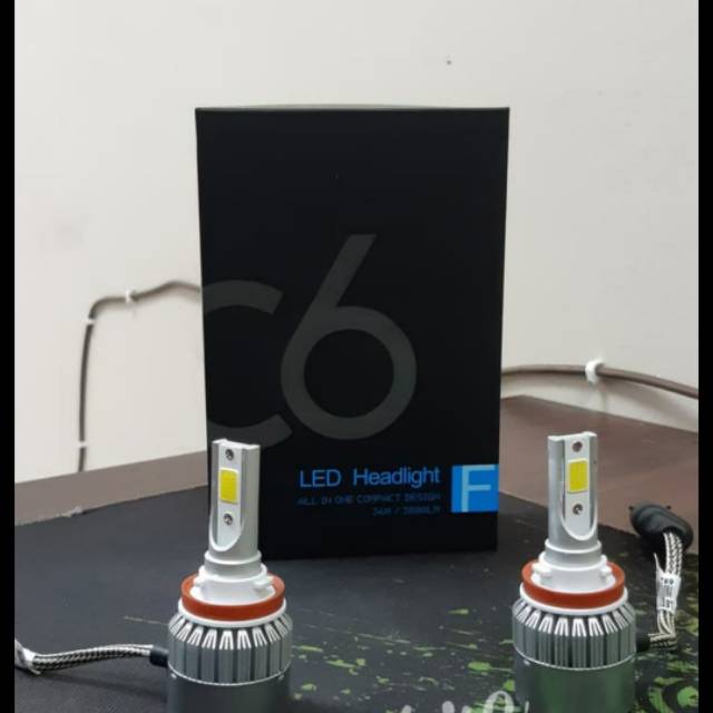 Lampu LED C6, H4, H11, H7, HB3, HB4 mobil universal